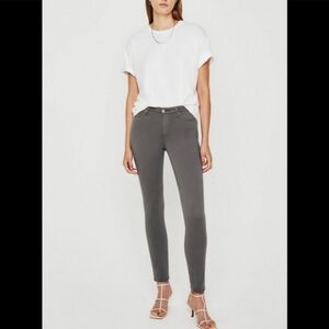 Adriano Goldschmied The Prima mid rise cigarette gray 27R super soft